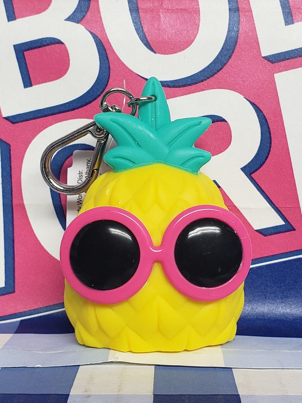 BBW Cool Pineapple PocketBac Holder Backpack Purse Bag Luggage Keychain
